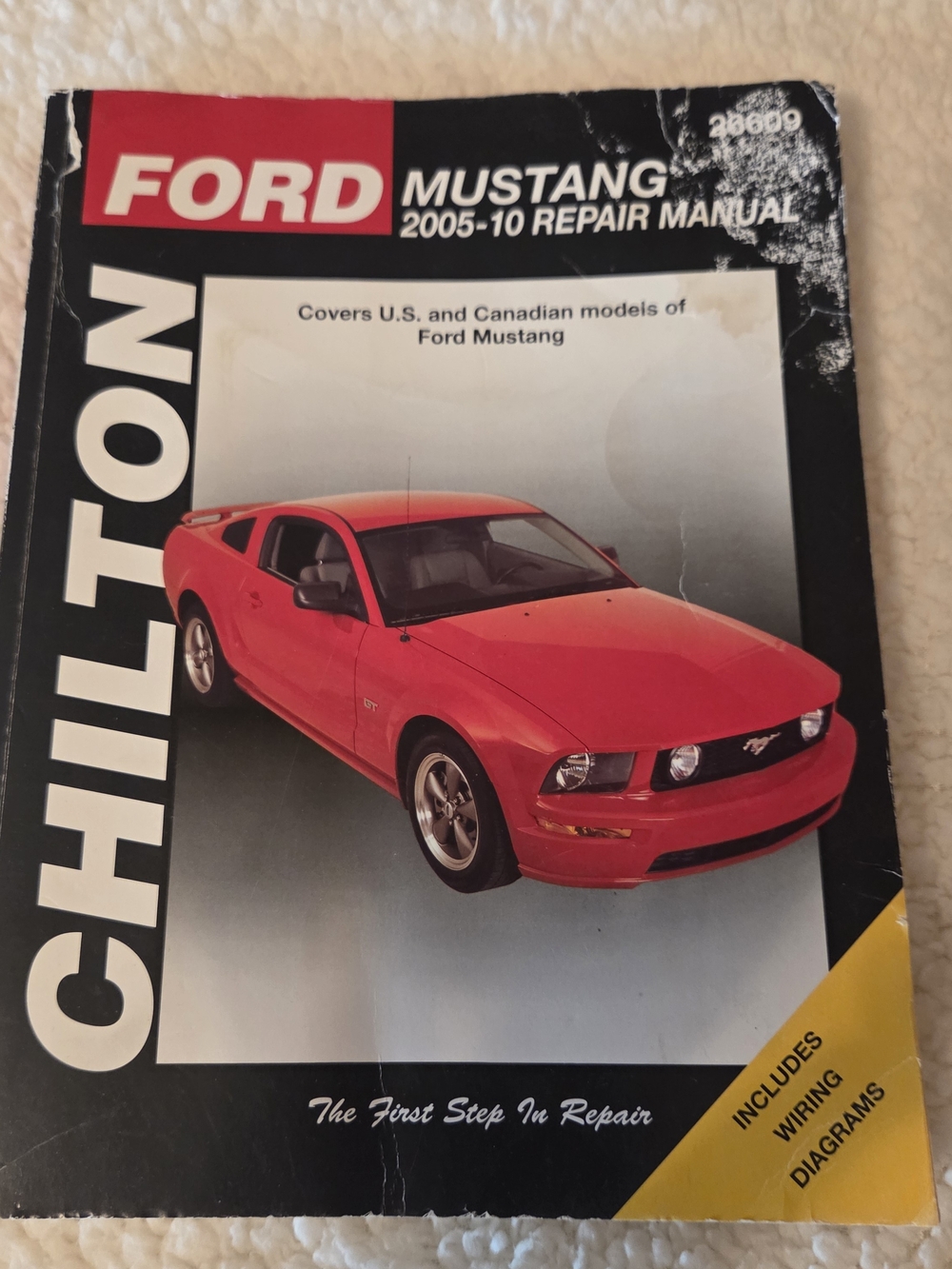 Ford Mustang Red Chilton Repair Manual (2005-2010)